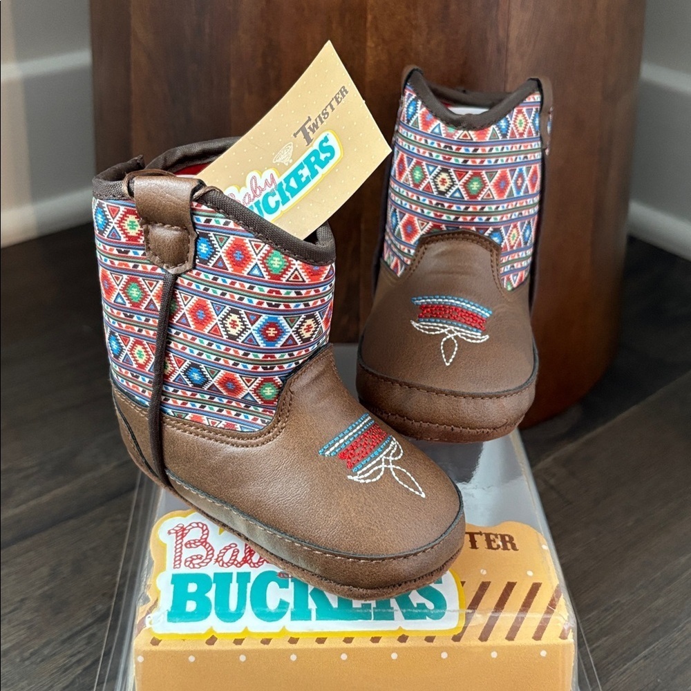 Twister Daniella Baby Buckers Booties,soft lining,soft soles w/traction,easy on